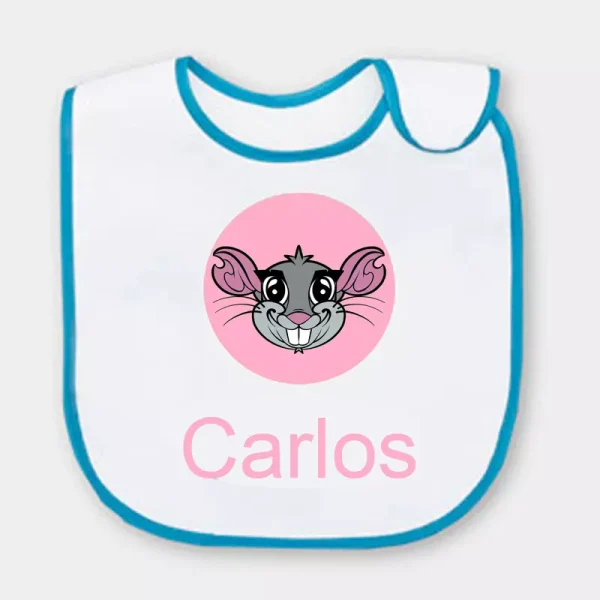 Babero Ratón Pérez - Velcro Azul - Imagen 4